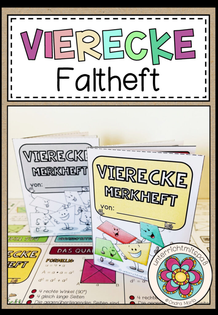 VIERECKE – Faltheft (Merkheft)