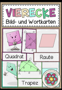VIERECKE – Bild- und Wortkarten