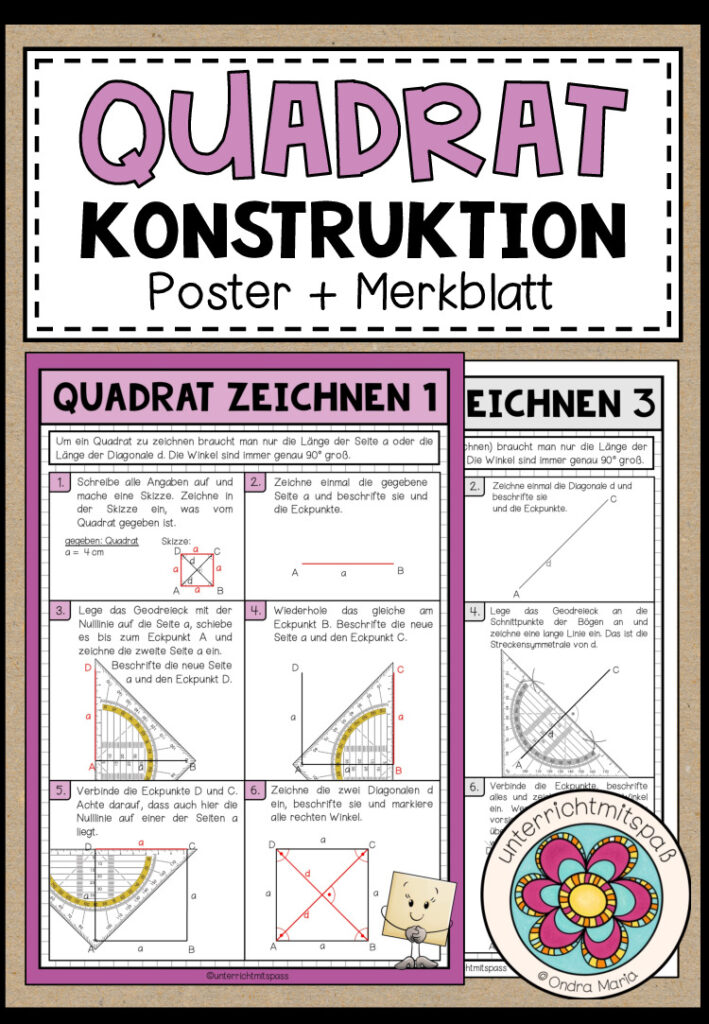 QUADRAT – Konstruktion (Poster + Merkblatt)