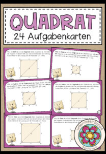 QUADRAT (Umfang) – 24 Aufgabenkarten