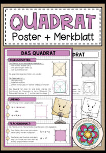 QUADRAT – Poster + Merkblatt