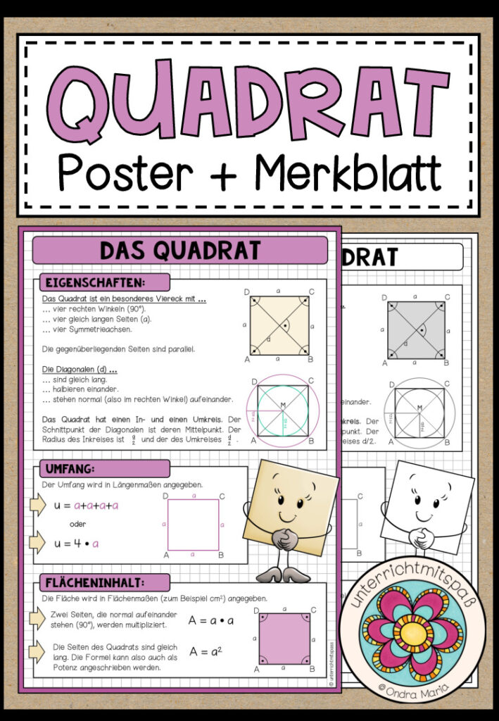 QUADRAT – Poster + Merkblatt