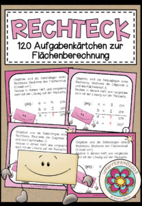 RECHTECK (Fläche) – 120 Aufgabenkärtchen