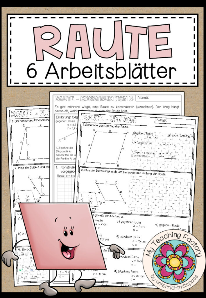 Raute – 6 Arbeitsblätter