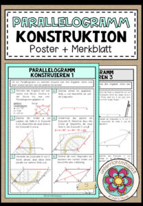 PARALLELOGRAMM – Konstruktion (Poster + Merkblatt)