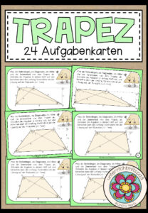 TRAPEZ (Umfang) – 24 Aufgabenkärtchen
