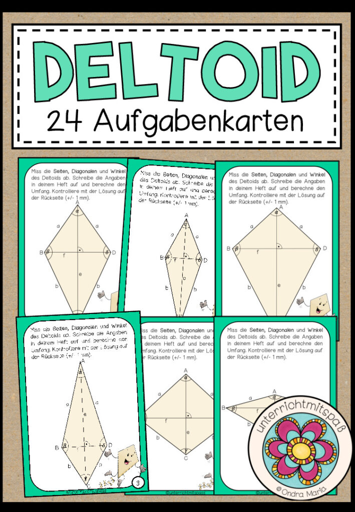 DELTOID (Drachen) – Umfang (24 Aufgabenkärtchen)
