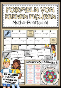 FORMELN VON EBENEN FIGUREN – Mathe-Brettspiel