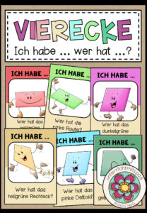 VIERECKE – Ich habe… wer hat…?