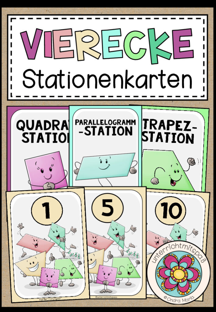 VIERECKE – Stationenkarten