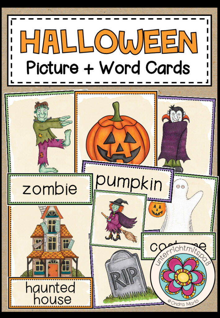 HALLOWEEN – Picture + Word Cards