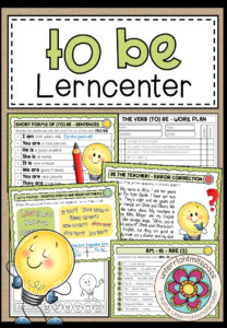 The Verb TO BE – Lerncenter / Lerntheke