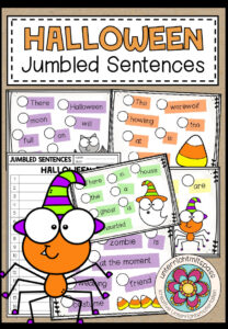 HALLOWEEN – Jumbled Sentences (Task Cards / Aufgabenkarten)