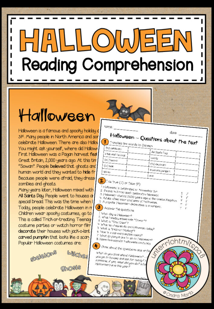 HALLOWEEN – Reading Comprehension