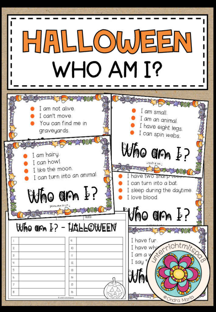 HALLOWEEN – Who Am I? (Guessing Game)