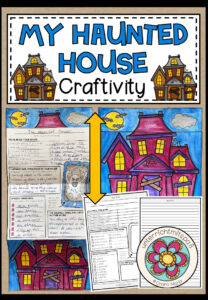 My Haunted House – Craftivity (5-fach differenziert) Creative Writing für Halloween
