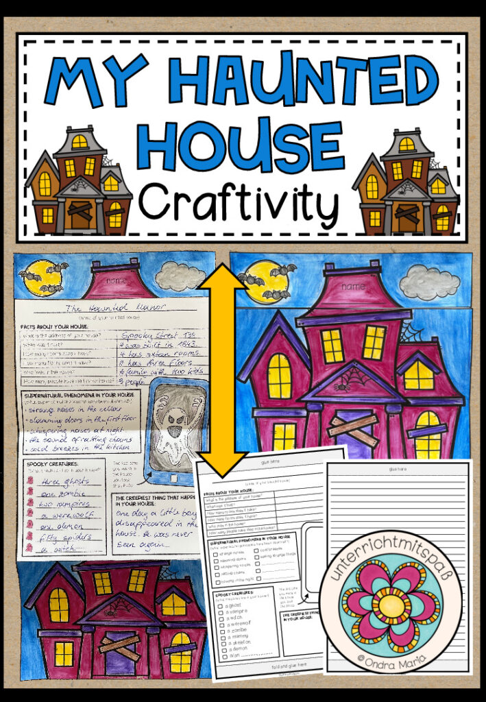 My Haunted House – Craftivity (5-fach differenziert) Creative Writing für Halloween