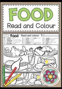 FOOD – Read and Colour (2-fach differenziert)