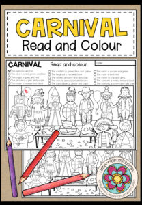 IT’S CARNIVAL – Read and Colour (2-fach differenziert)