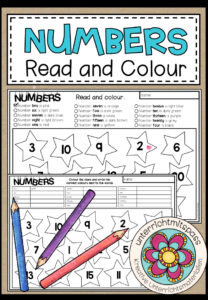 NUMBERS – Read and Colour (2-fach differenziert)