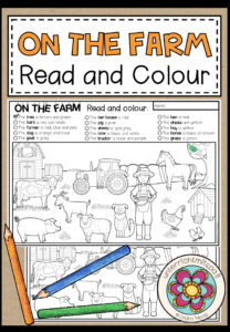 ON THE FARM – Read and colour (2-fach differenziert)