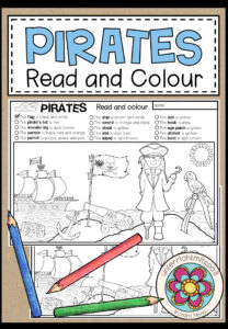 PIRATES – Read and colour (2-fach differenziert)