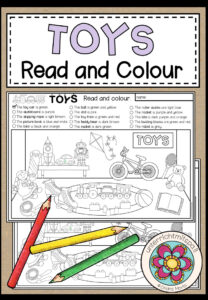 TOYS – Read and Colour