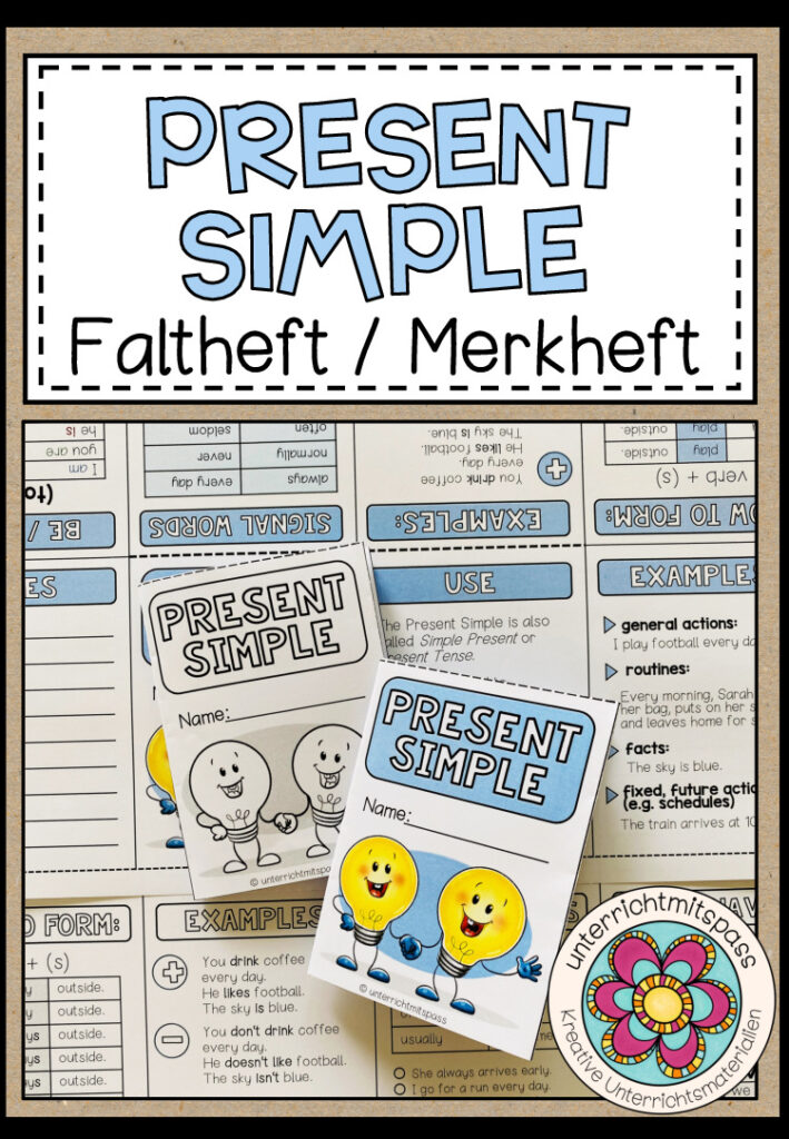 PRESENT SIMPLE – Faltheft (Merkheft)