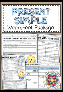 PRESENT SIMPLE – Worksheet Package