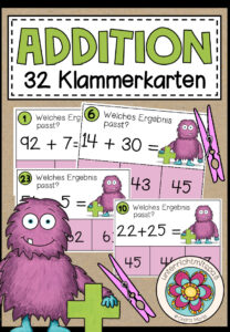 ADDITION – 32 Klammerkarten