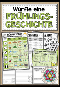 WÜRFELGESCHICHTE – FRÜHLING (+Arbeitsblätter)