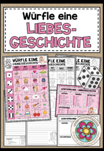 WÜRFELGESCHICHTE – LIEBESGESCHICHTE (+Arbeitsblätter)