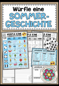 WÜRFELGSCHICHTE – SOMMER (+Arbeitsblätter)