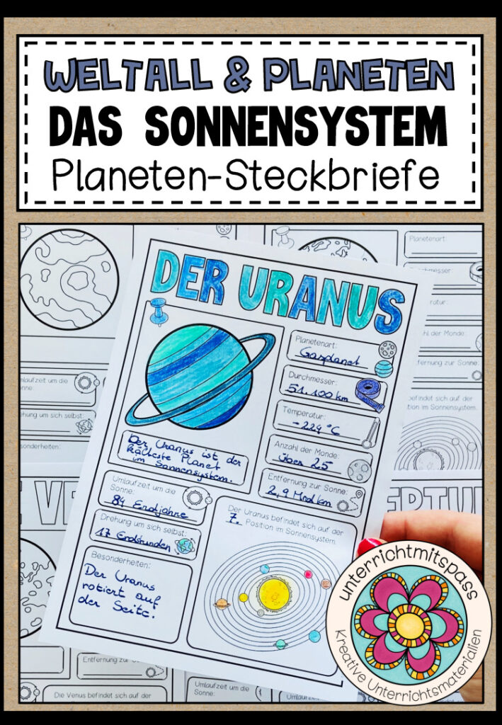 Das Sonnensystem – Planeten Steckbriefe