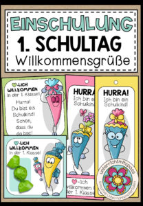 EINSCHULUNG – Willkommensgruß / Willkommensgeschenk