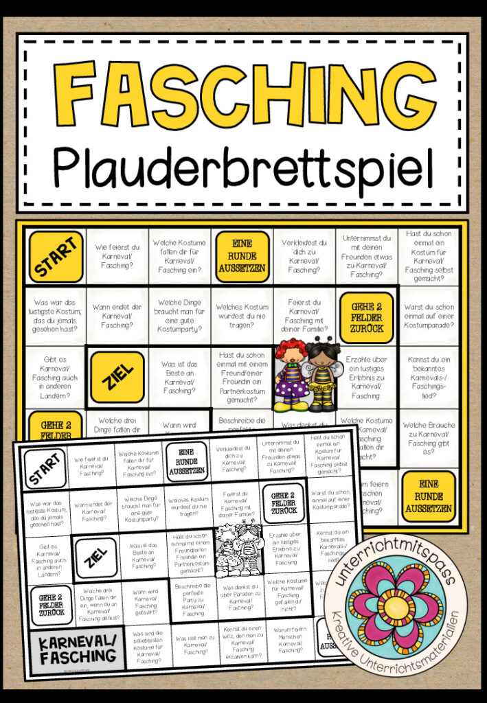 KARNEVAL / FASCHING – Plauderbrettspiel
