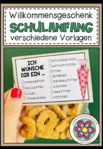 Willkommensgruß / Willkommensgeschenk für den Schulanfang – ABC