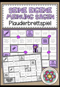 SEINE EIGENE MEINUNG SAGEN – Plauderbrettspiel