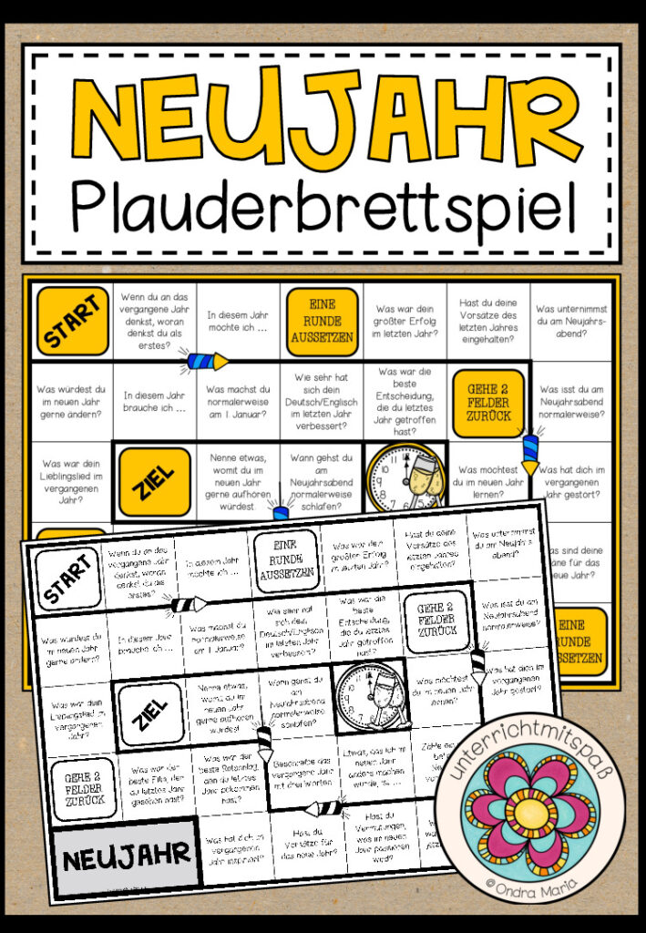 NEUJAHR / SILVESTER – Plauderbrettspiel