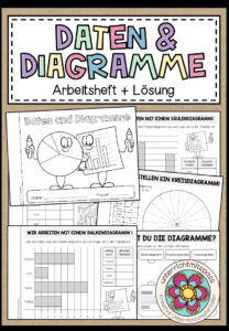 DATEN & DIAGRAMME – Arbeitsheft + Lösung