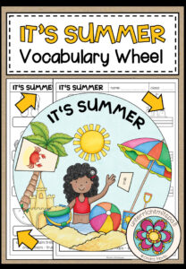 IT’S SUMMER – Vocabulary Wheel