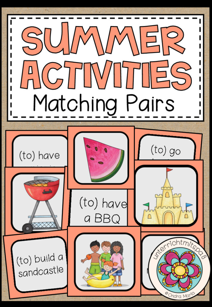 SUMMER ACTIVITIES – Matching Pairs