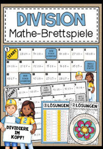 DIVISION (im Zahlenraum N) – 3 Mathe-Brettspiele