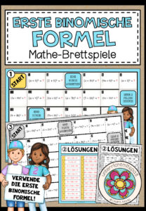 ERSTE BINOMISCHE FORMEL – 3 Mathe-Brettspiele