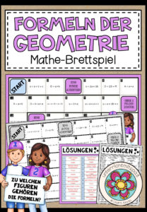 FORMELN DER GEOMETRIE – Mathe-Brettspiel