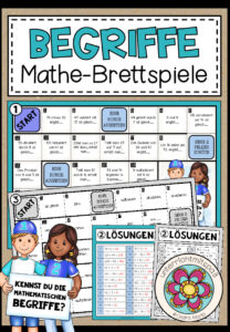 MATHEMATISCHE BEGRIFFE – 3 Mathe-Brettspiele