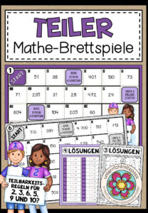 TEILER (Teilbarkeitsregeln) – 6 Mathe-Brettspiele
