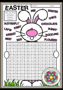 EASTER – Word Search
