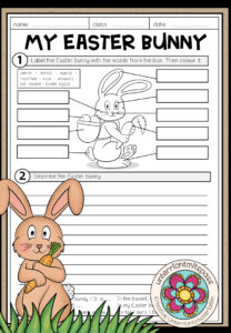 My Easter bunny – Writing