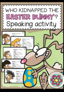 Who kidnapped the Easter bunny? – Speaking Activity (Fragen und Antworten im Present Simple)